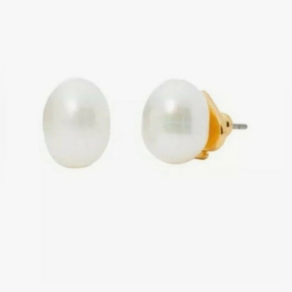 KATE SPADE‎ KATE L PEARL DROP STUD cream earrings LD10 brand new - Picture 3 of 4